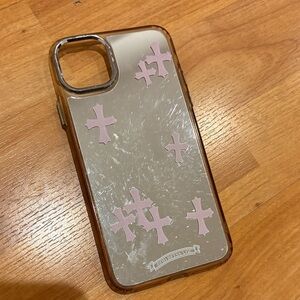 Stylish Pink Cross Phone Case